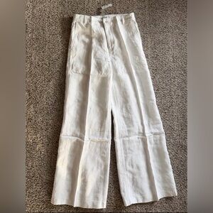Madewell White Linen Pants